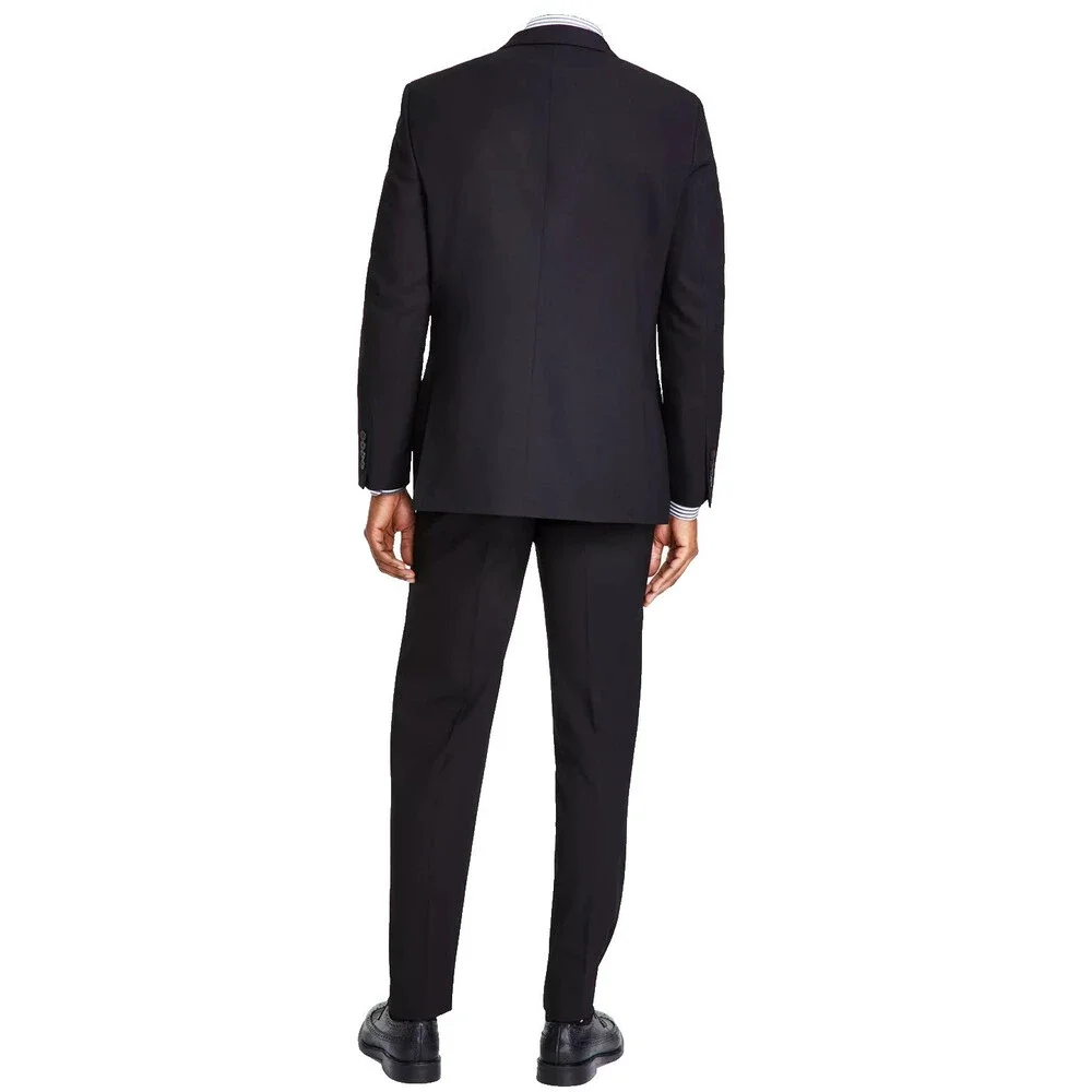 Nautica Men's Suit 46R 40x32 Black Modern Fit Bi-Stretch Performance NWT $395